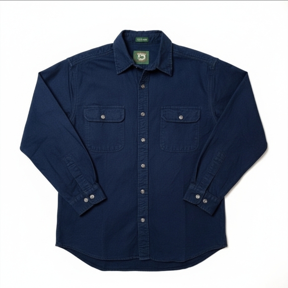 Other - Stillwater Supply Co Men’s Navy Cotton Casual Long Sleeve Button Down Shirt